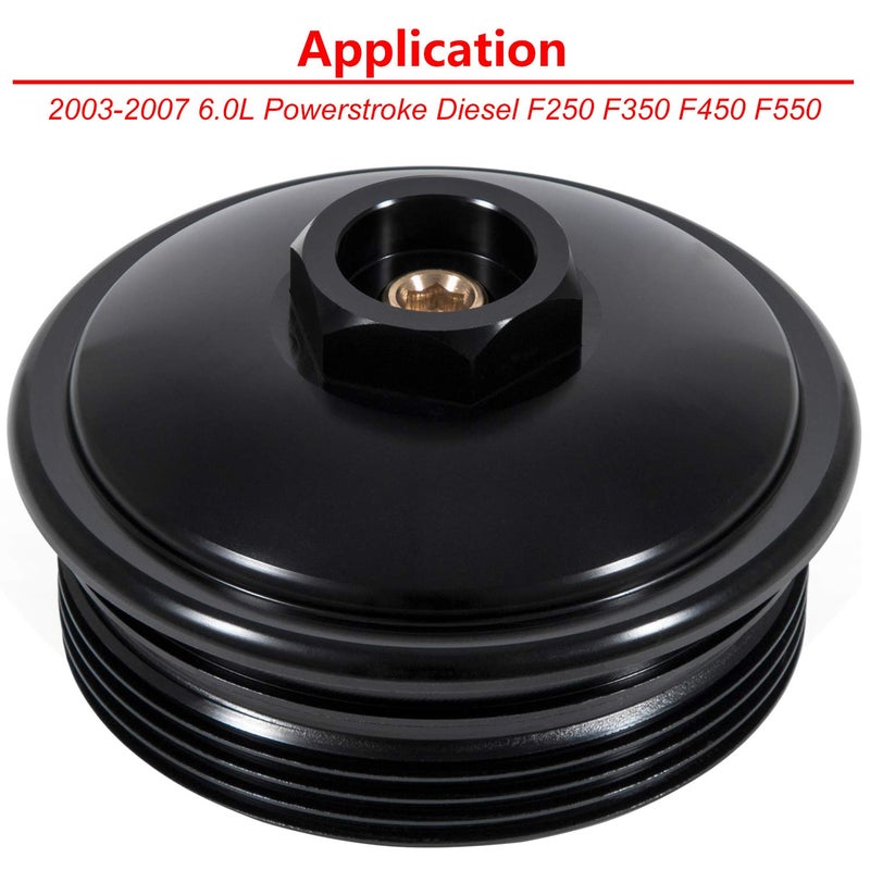 Bonbo Fuel Pressure Test Kit + Billet Aluminum Fuel Filter Cap for Power Stroke 6.0L Diesel F250 F350 F450 F550 F650 F750 Excursion 2003-2007 - Image 5